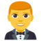 Man in Tuxedo emoji on Emojione